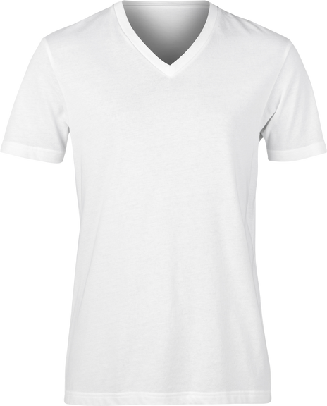 Realistic White unisex t shirt front and back mockup, Cutout
